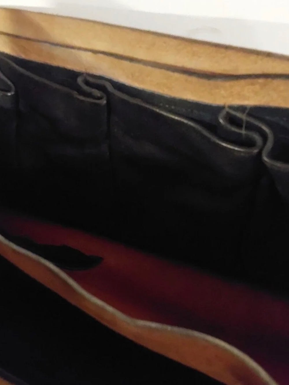 Vintage Rustic Leather Briefcase - Picture 10 of 11
